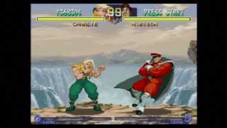 Street Fighter Alpha 2 - Charlie vs M. Bison (Boss Fight) + Ending