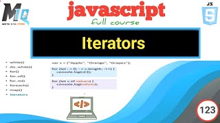 Javascript Iterators Methods in Urdu Hindi || Next() function ?