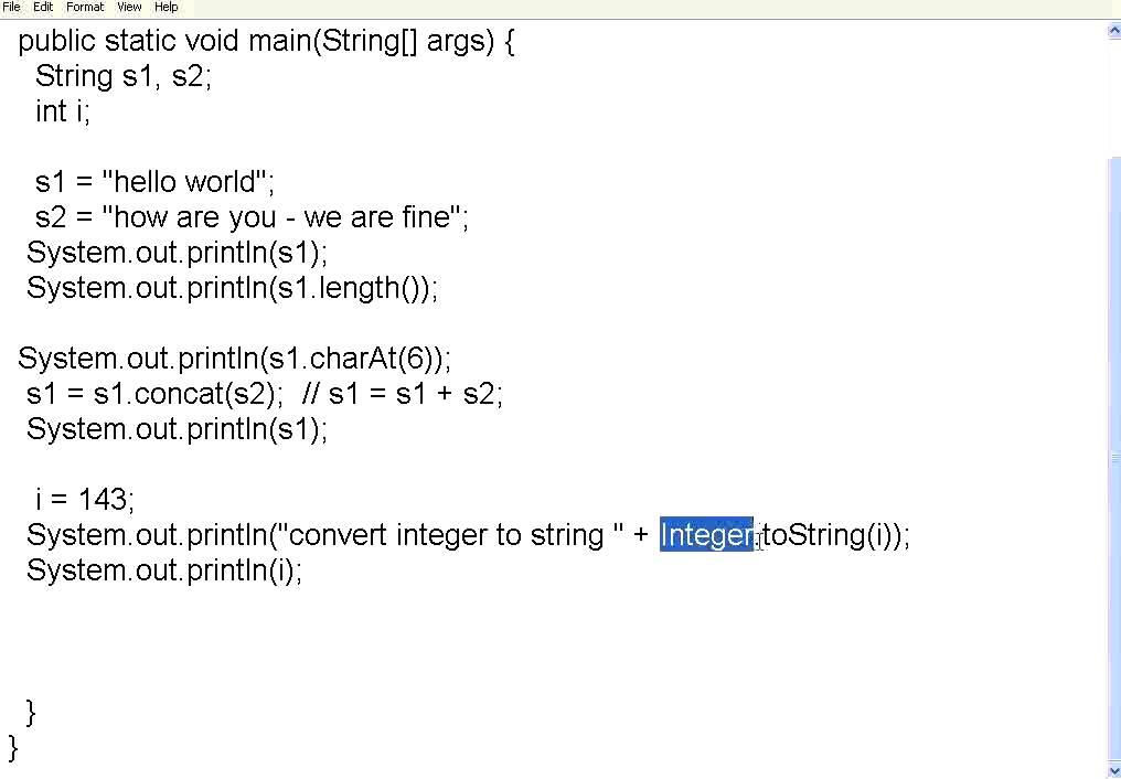 Java Part 6 Strings Youtube