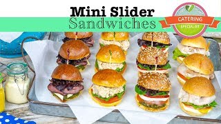 Mini Slider Sandwiches for catering delivery in Los Angeles by Good Heart Catering