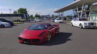 filming of the Lamborghini Gallardo at the Sapporo Community Dome【ランボルギーニ ガヤルド スパイダー】 20170827