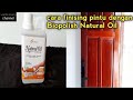 How to finish a wooden door with biopolish natural oil, the door will look more natural