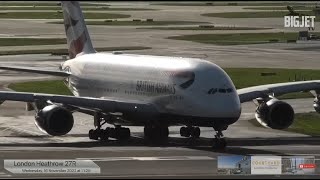 London Heathrow Airport 27/09 Ops Loud Spool-Ups & Departures/Arrivals