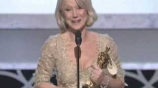Helen Mirren Winning Oscar for The Queen