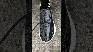 Yeezy 350 V2 Carbon Lace Style