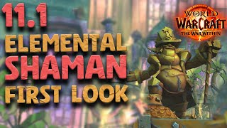 Season 2 - Ele Shaman Testing - What's new? (NEW COOK?) | Patch 11.1