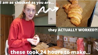 I actually successfully made vegan croissants !!!