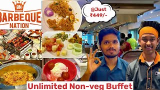 Barbeque Nation | Unlimited Non-veg Buffet at Just ₹449/- | First Vlog ||