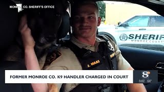 Former Monroe Co canine handler charged in court