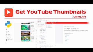 YouTube Thumbnail Downloader | Python and API