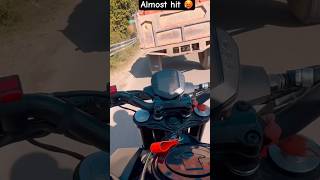 KTM Duke250 Almost hit 🥵llduke250 whatsapp status video #viral #crash #shorts #duke250 #public