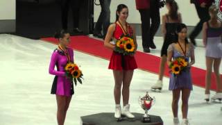 2012 Nebelhorn Trophy -  Medal ceremony Ladies