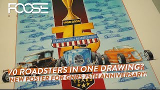 70 Roadsters in One Drawing? New Poster for GNRS 75th Anniversary!