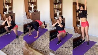 Sara Ali Khan Showing How To Stay Fit At Home #StayHomeStaySafe