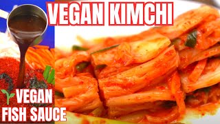 🌱VEGAN KIMCHI recipe you have been searching for + VEGAN Fish Sauce | EASY SMALL BATCH KIMCHI Recipe