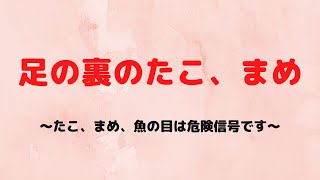 仙台　足裏のタコ　足裏のまめ　靴とインソールでお悩みを改善