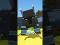 Minecraft But The Iron Golem Stops Pillager Raid #shorts