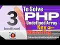 Five Concepts for PHP 8 solution: Understanding Undefined Array Key Warnings