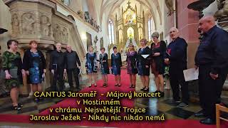 CANTUS Jaroměř  - Májový koncert v Hostinném v chrámu Nejsvětější Trojice