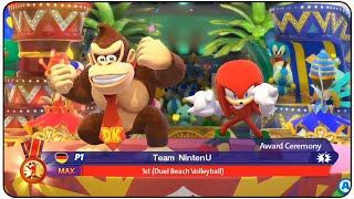 Mario & Sonic at the Rio 2016 Olympic Games (Wii U) - Duel Beach Volleyball Level : MAX
