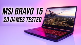 MSI Bravo 15 (4600H + 5500M) Tested In 20 Games!