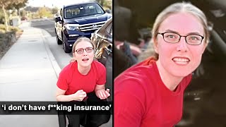 Woman Has A MELTDOWN After Getting Caught In A Hit And Run...