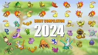 Shiny Compilation 2024 - Every Single Shiny Pokemon I Encountered This Year