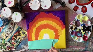 HOW TO REPLICATE A PAINTING - #012 - Zachary Rutter Art - EXPLODING HEART