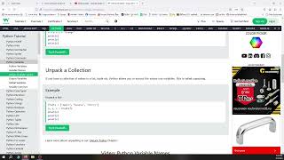 Python Tutorial Assign Multiple Values from w3school