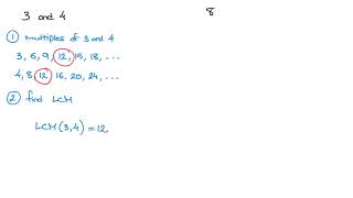 Least Common Multiple - How To Find The LCM Of Two Numbers