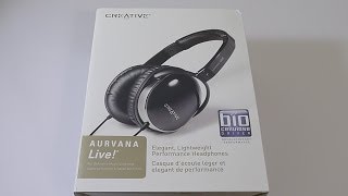 Creative Aurvana Live! Headphones Unboxing