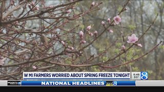 Farmers concerned about crops ahead of expected freeze