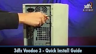 3dfx Voodoo 3 - Quick Install Guide