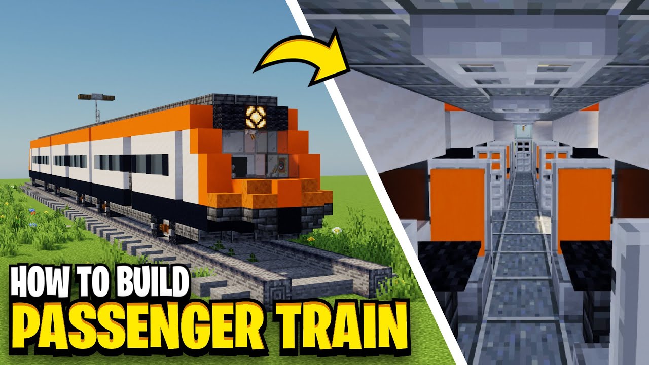 How To Build A Passenger Train In Minecraft Youtube