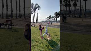 Acro at Muscle Beach! #beach #la #acrobatics