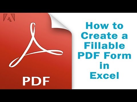 How to Create a Fillable PDF Form in Excel How to Create a Fillable PDF Form in Excel