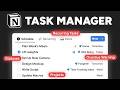 The Notion task manager you'll actually use (full build)