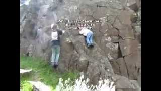 Climbing at Horsethief Butte