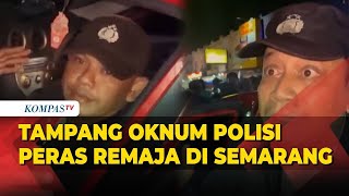 Tampang Oknum Polisi di Semarang saat Dikerumuni Warga Karena Diduga Peras Remaja