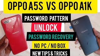 OPPO A5S Vs OPPO A1K PASSWORD PATTERN UNLOCK | PASSWORD RECOVERY WITHOUT PC | New Tips \u0026 Tricks 2025