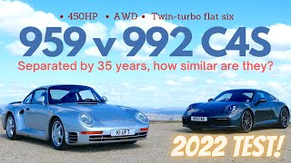 Porsche 959 v 992 C4S: separated by 35 years… but more in common than you think!