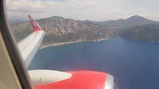 Dalaman  airport Turkey  take off with Jet 2