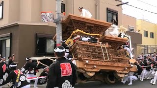 【事故あり】令和5年5月28日 草部地区馬場 お披露目曳行　装備品新調入魂式