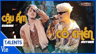 RHYDER kết hợp cũng DUBBIE tạo siêu hit rap R\u0026B Cậu Ấm Cô Chén | Rap Việt Live Stage