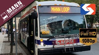 SEPTA's MANN Center Loop FULL Ride - 2015 NovaBus LFS Artic