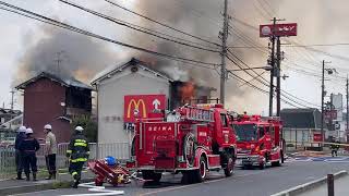 5月9日 奈良大和郡山市小林町　民家火事　和食さと横　25号線