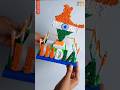 Independence day special craft idea 2023 / DIY INDIAN map 3d model /#shorts #viral #trending