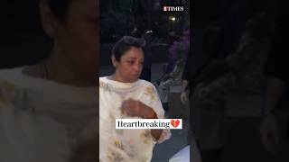 Rupali Ganguly BREAKS DOWN After Nitesh Pandey's Death | HEARTBREAKING💔 | #shorts #anupama