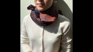 et plus presents【HOW TO TIE A SCARF　スカーフの巻き方講座】＃スヌード巻き