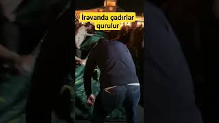 İrəvanda çadırlar qurulur